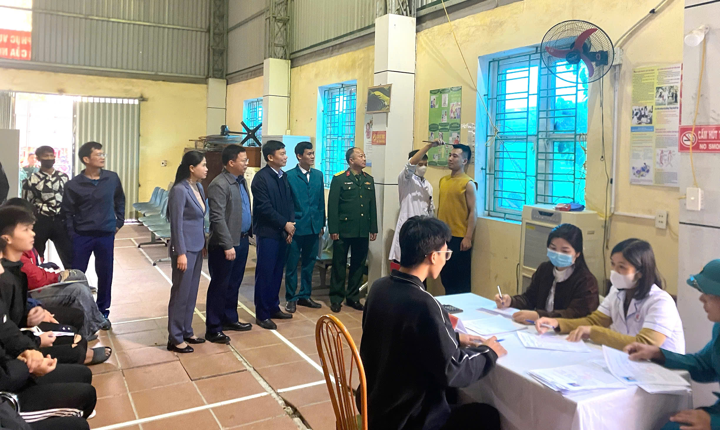 Xã Hiệp Cường: Khám tuyển sức khỏe nghĩa vụ quân sự, nghĩa vụ tham gia Công an nhân dân năm 2026.